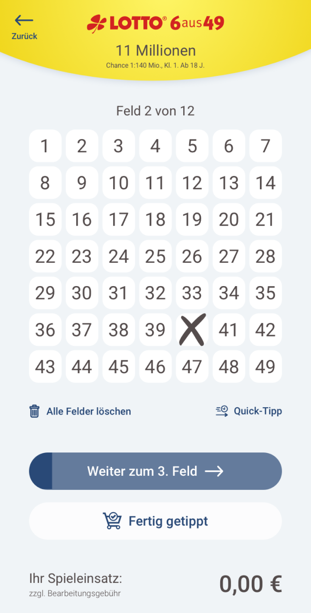 Lotto Niedersachsen Mobile Screenshot