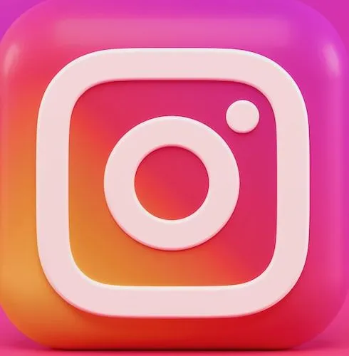 pink and white square illustration
