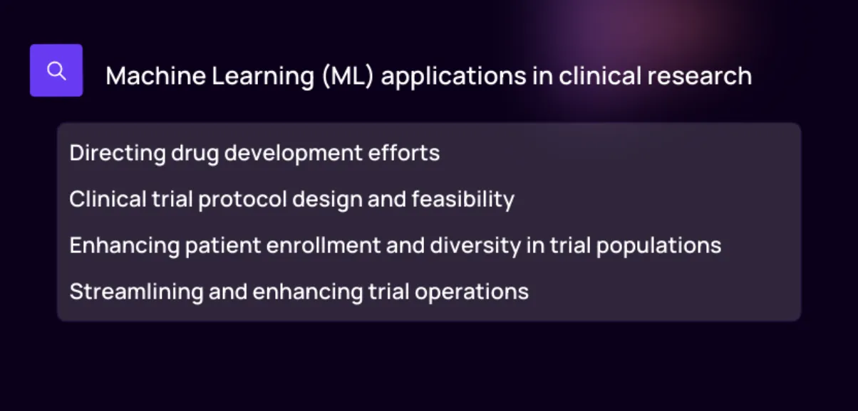 machine learning clinical trials