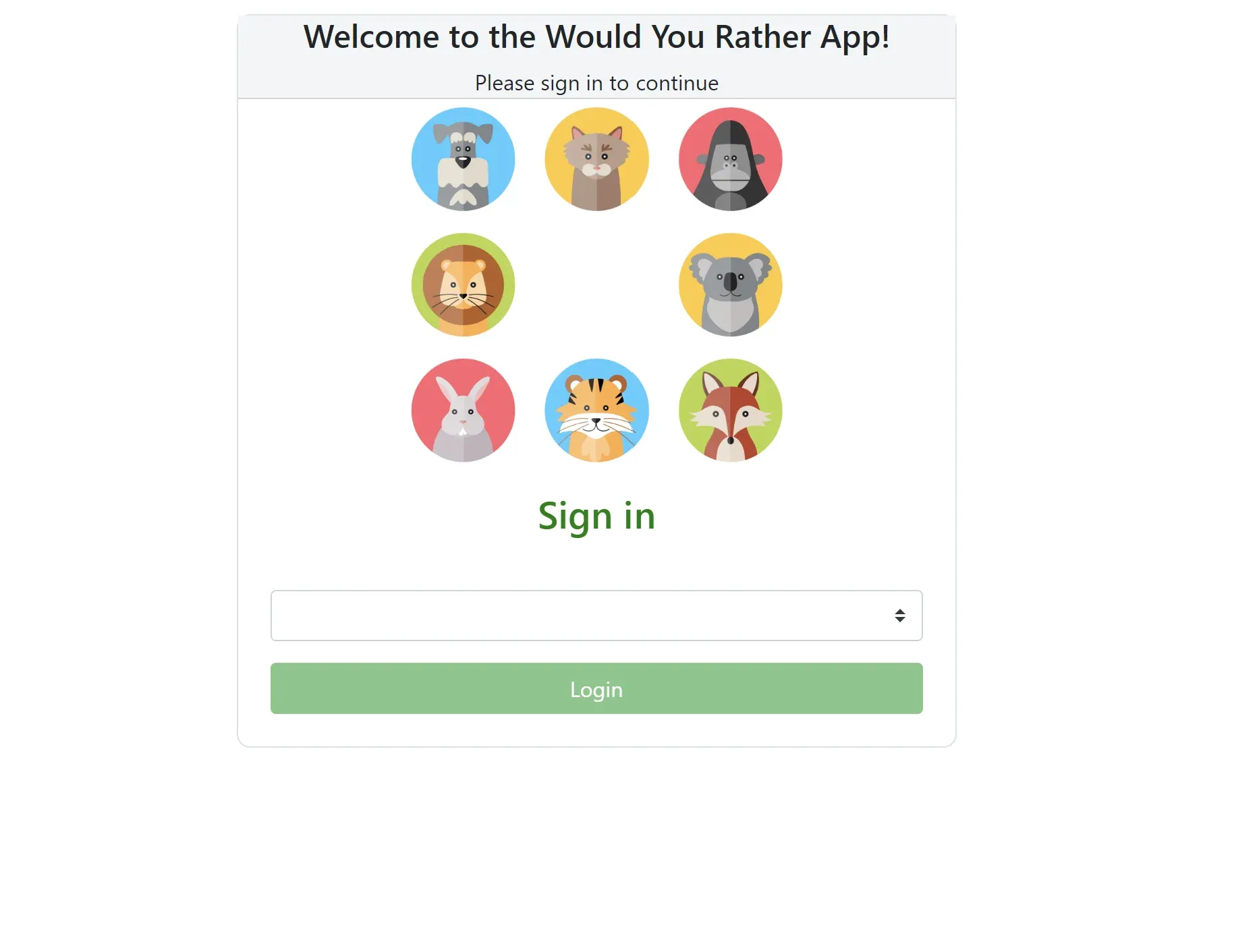 questions game