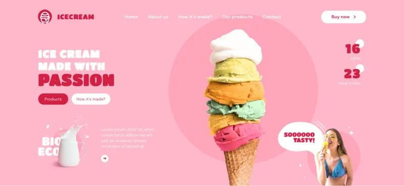 Icecream website
