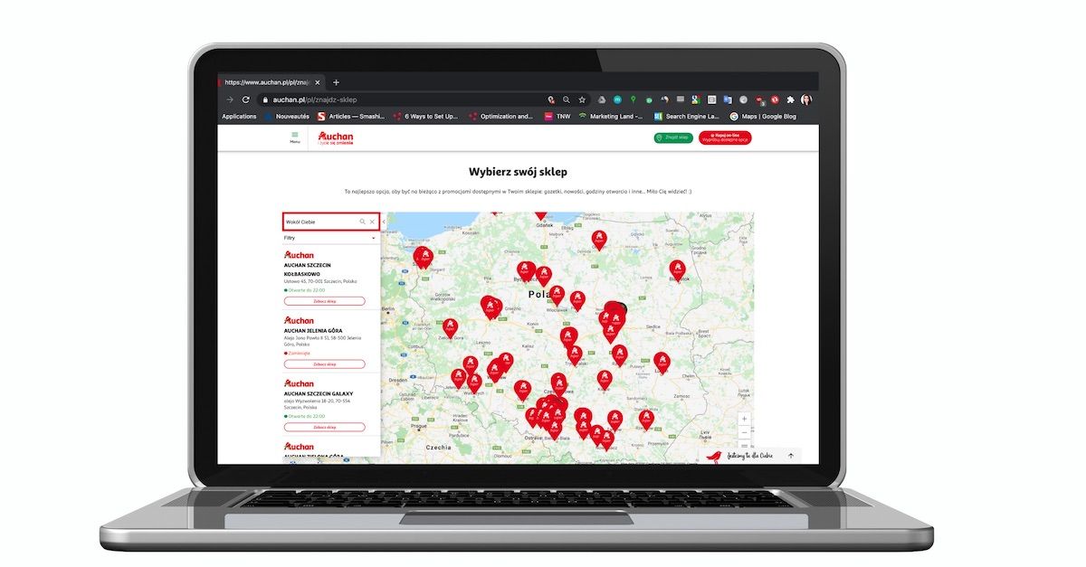 Auchan Store Locator