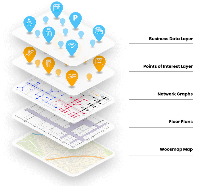 Woosmap indoor mapping layers