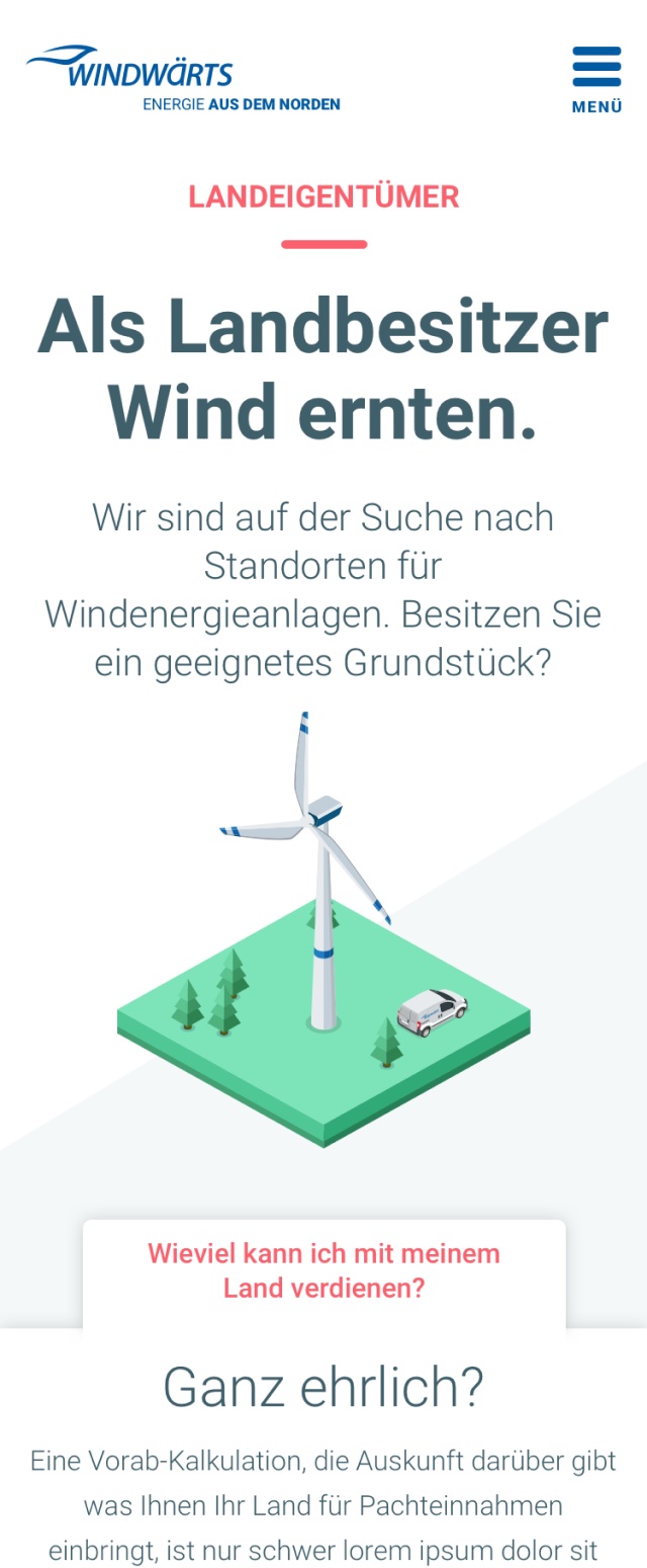 Windwärts Mobile Screenshot